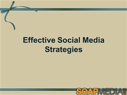 Effective Social Media Strategies.ppt PowerPoint Presentation PPT
