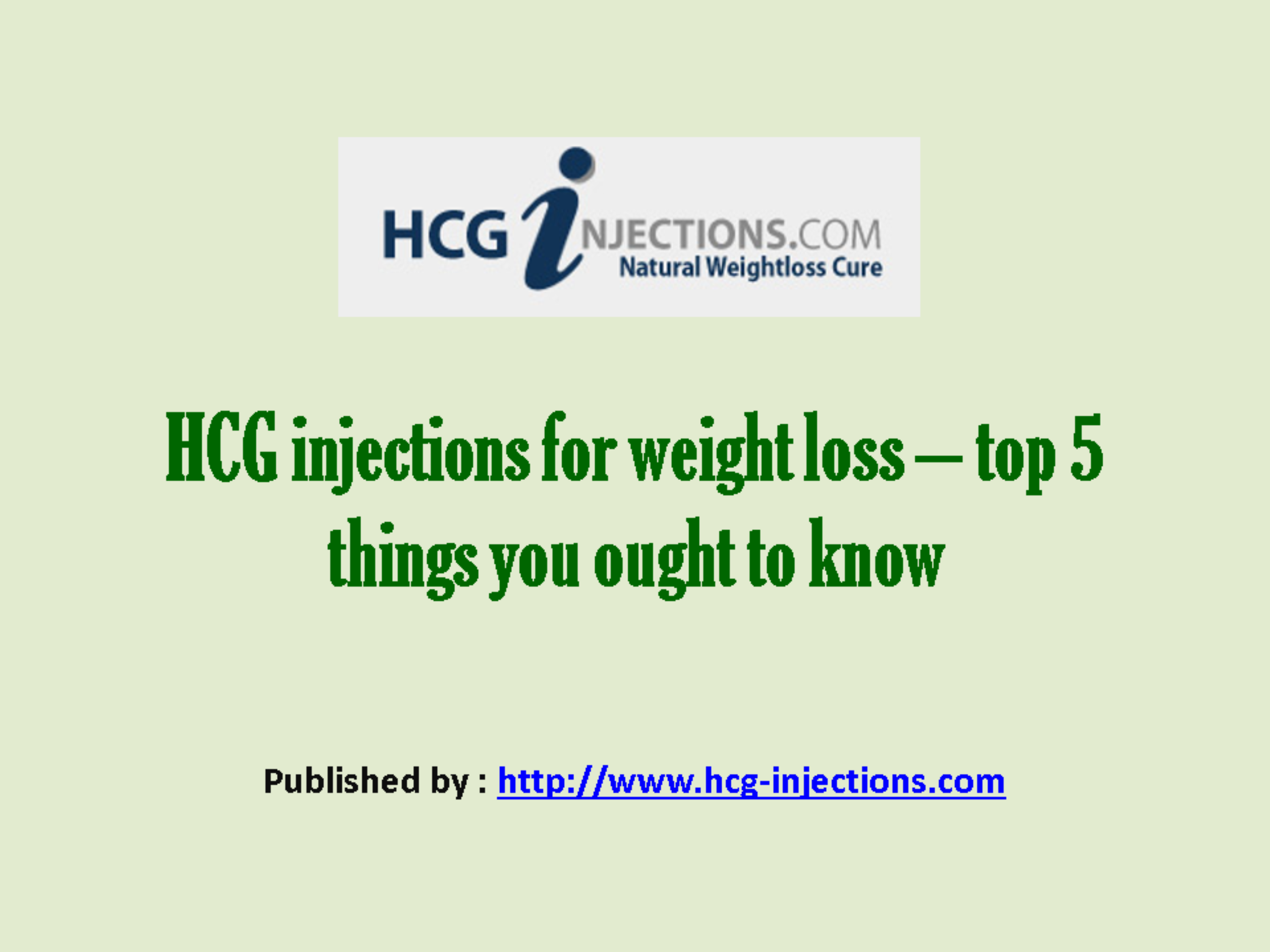 HCG injections for weight loss _ top 5.pptx