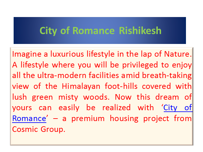 City Of Romance Rishikesh Call @ 8010273030