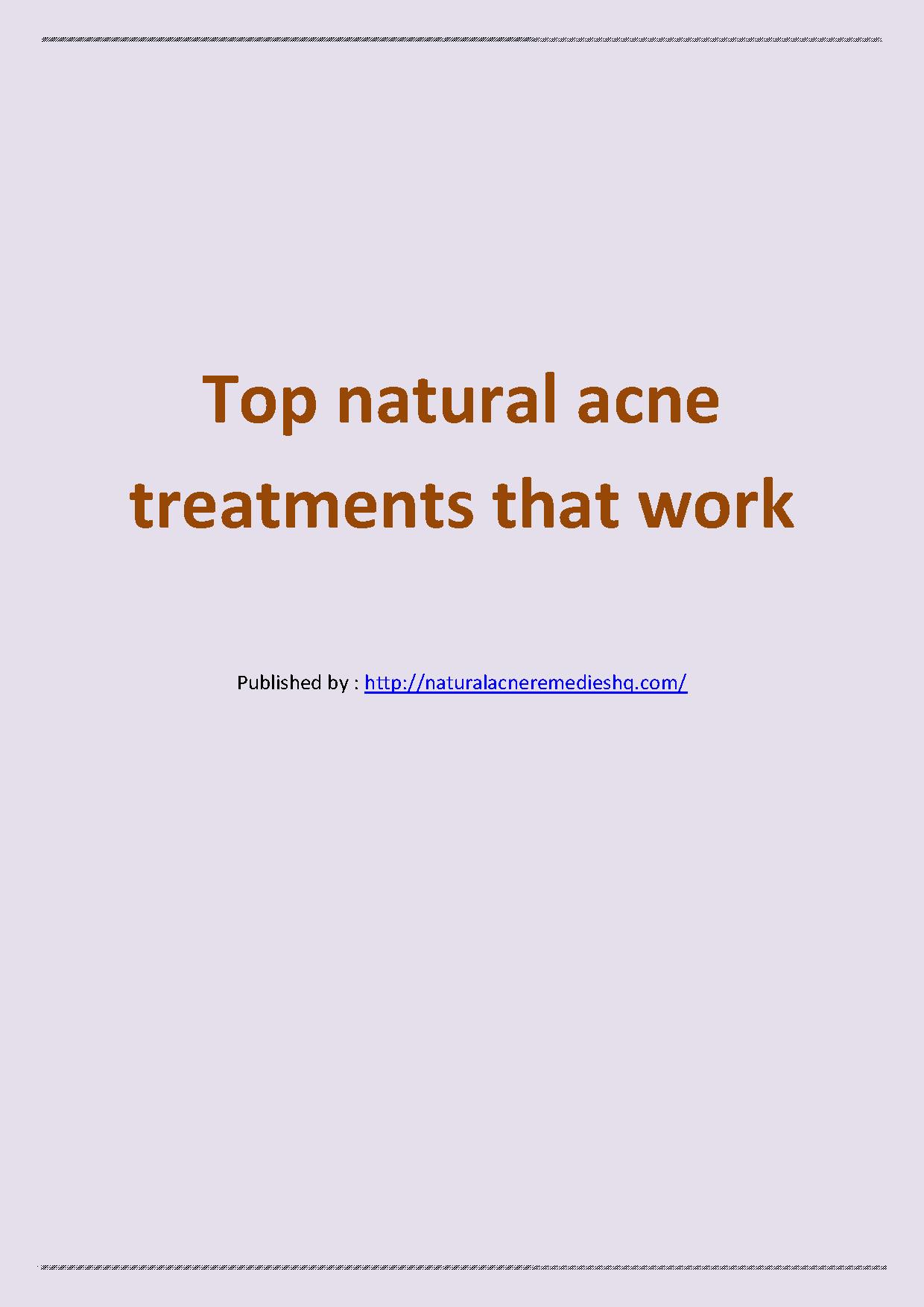 Top natural acne treatments that work.pdf