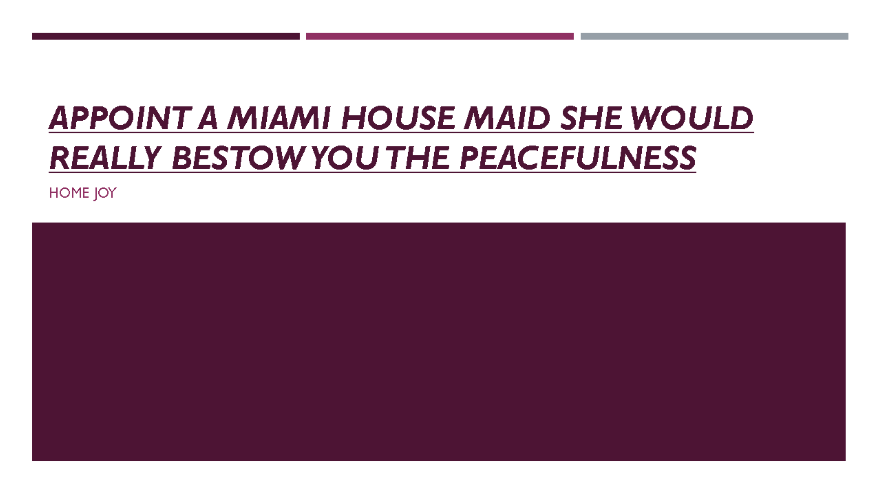  Appoint a Miami house maid.pptx