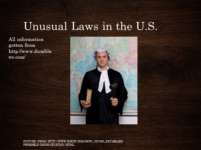 Unusual Laws in the U.pptx