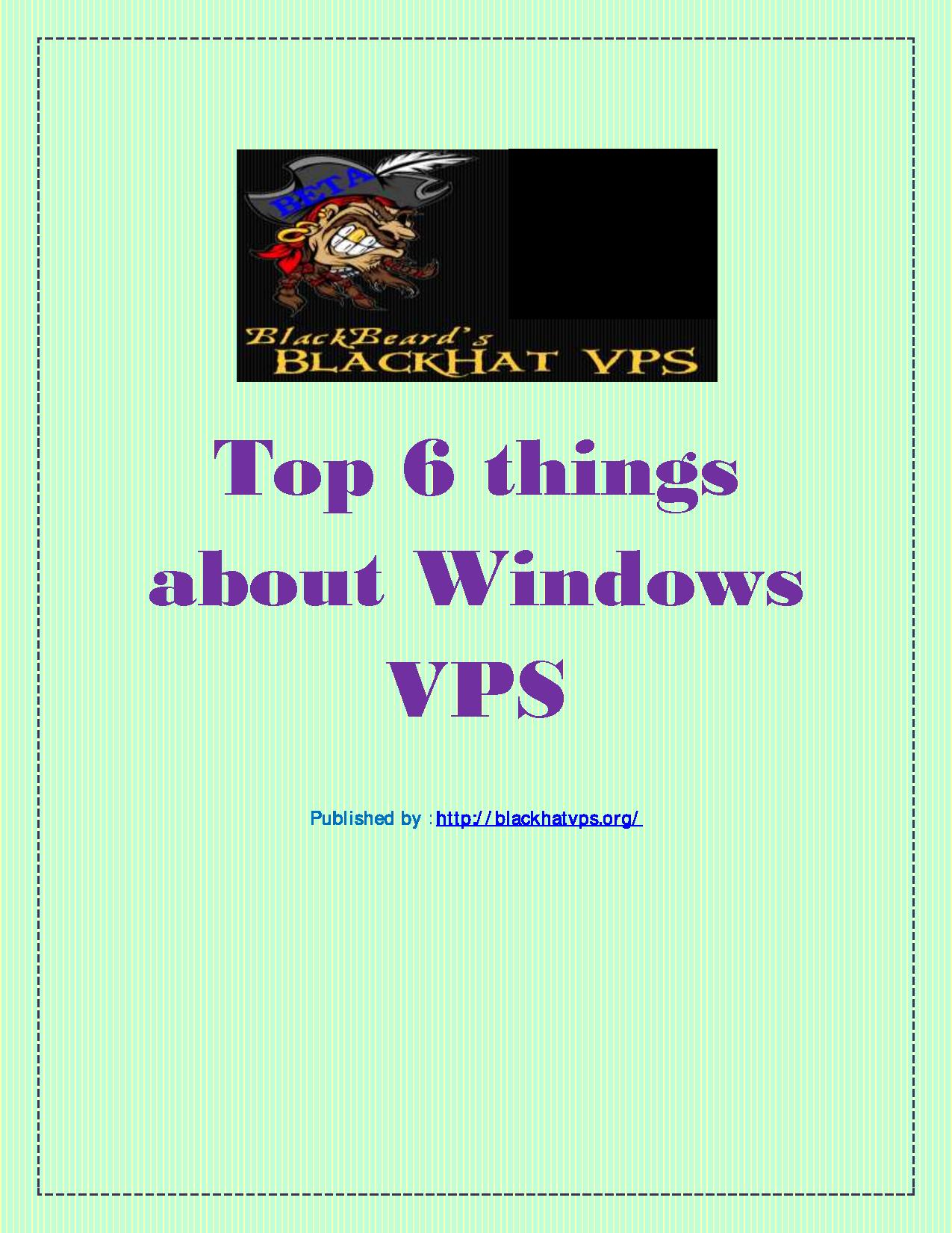 Top 6 things about Windows VPS.pdf