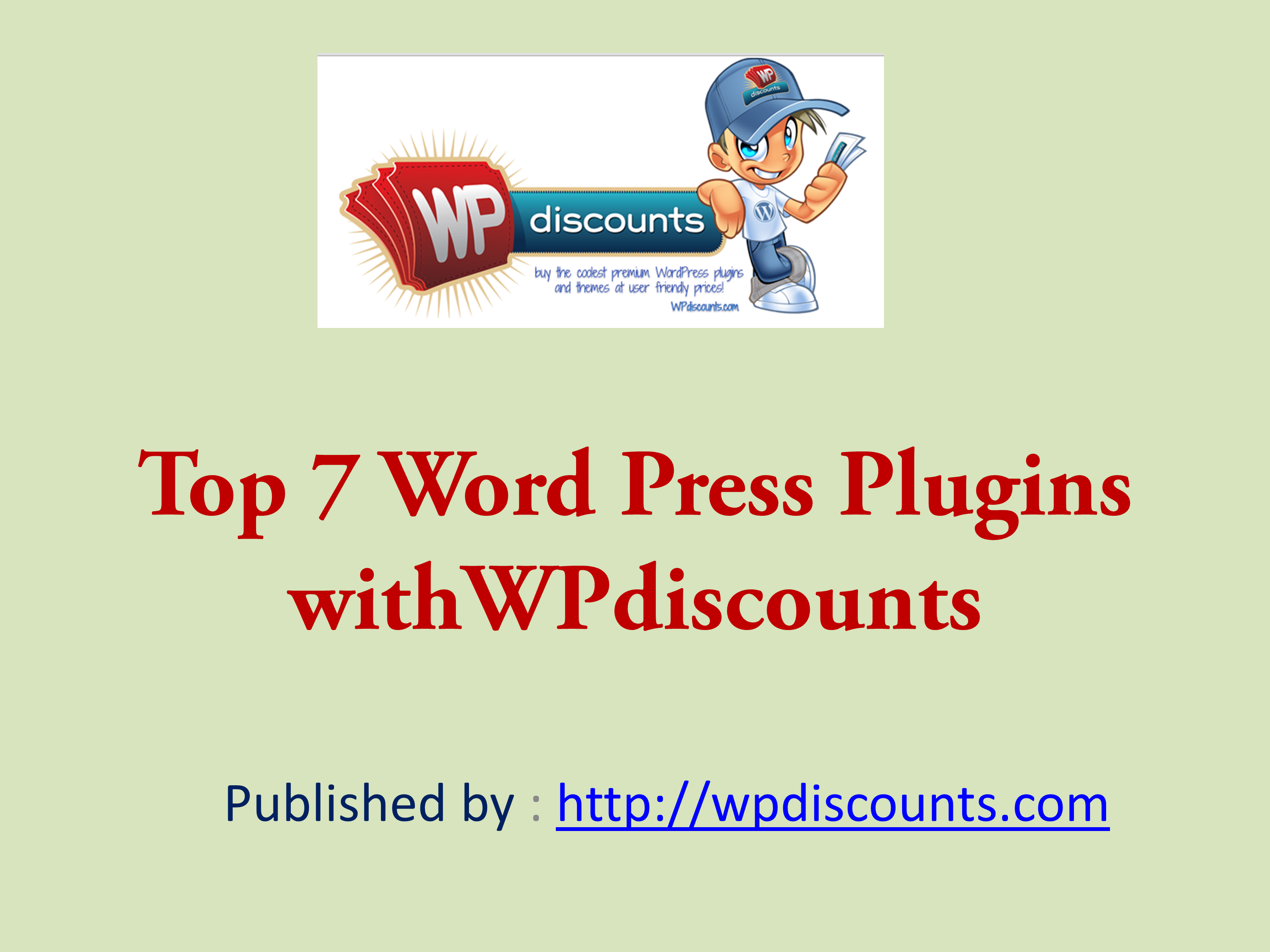 Top 7 Word Press Plugins withWPdiscounts.pptx