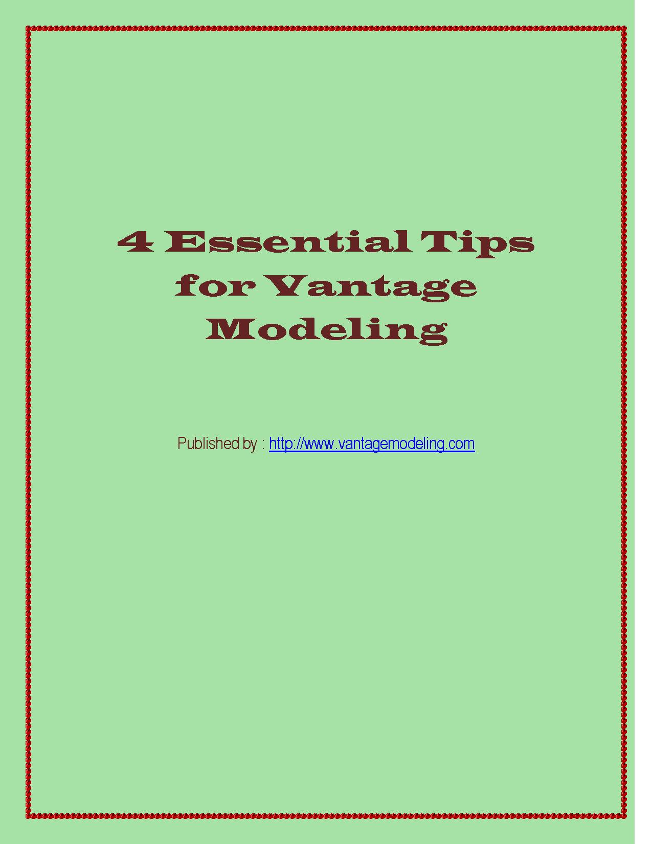 4 Essential Tips for VantageModeling.pdf