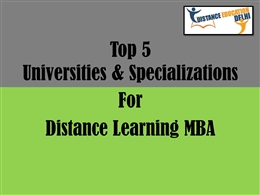 Top 5 universities and specializations for distance learning MBA.pptx ...