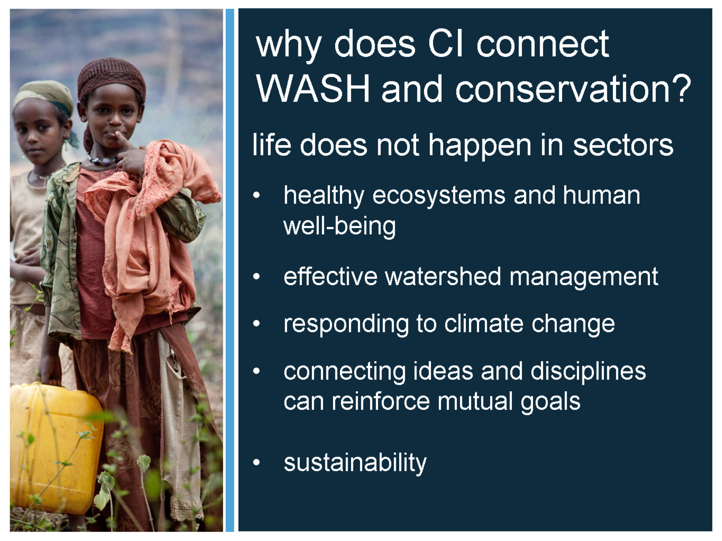 Connecting WASH and Conservation