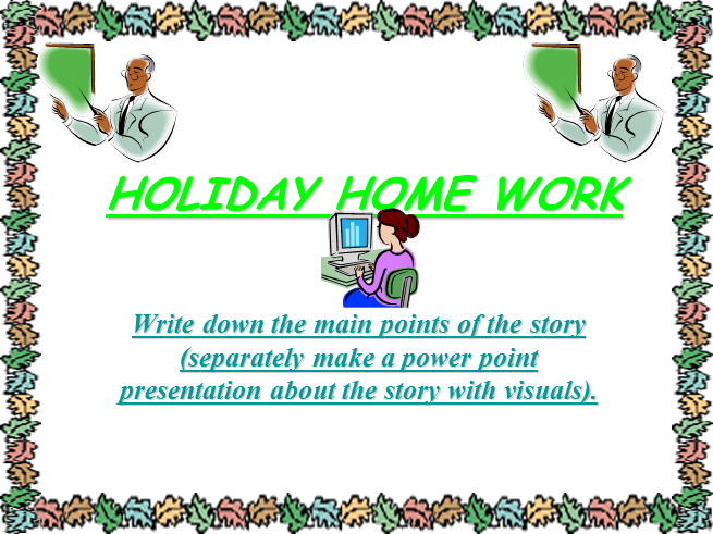 HOLIDAY HOME WORK ANUSHRI.ppt