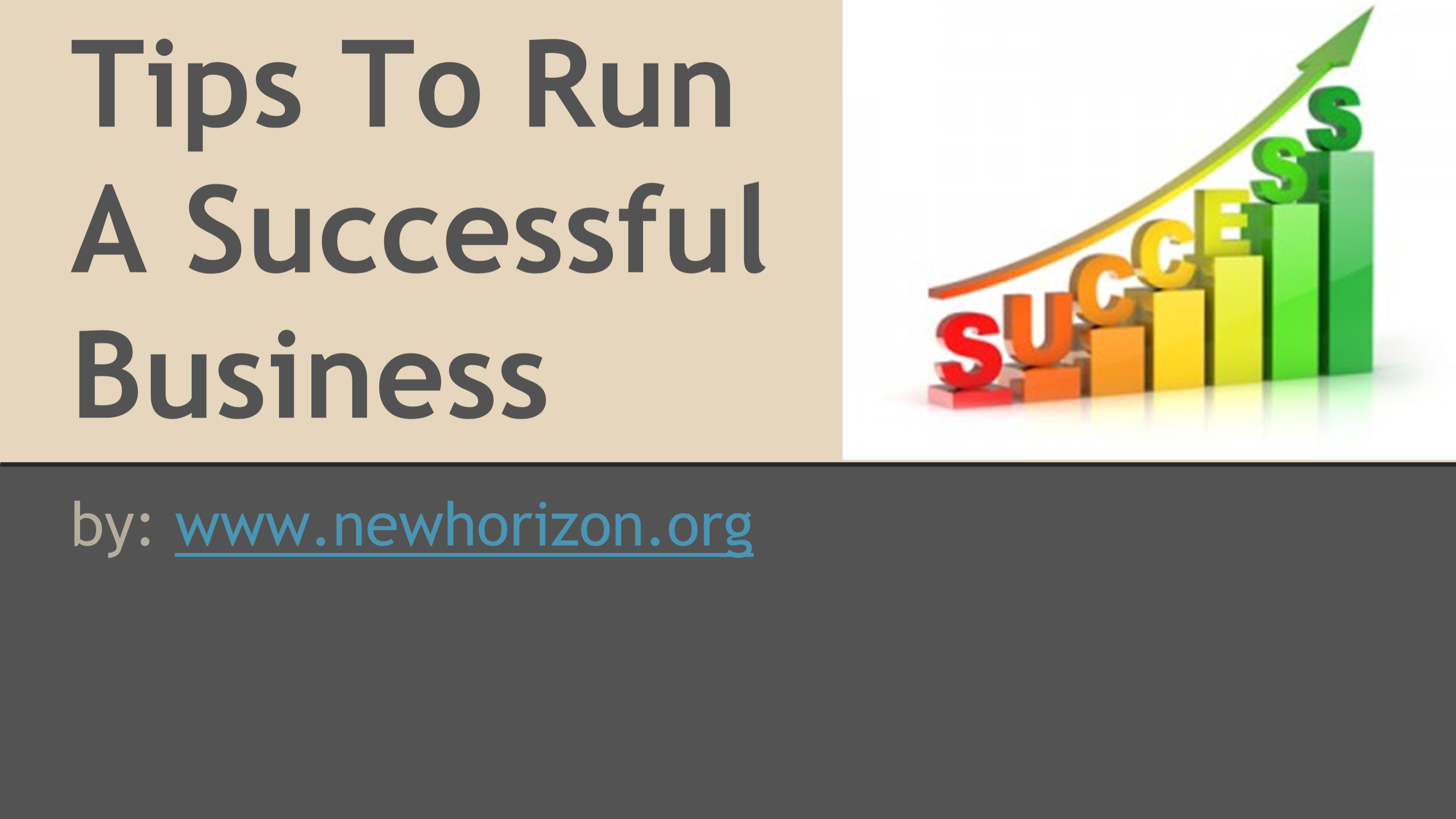 Tips To Run A Successful Business PowerPoint Presentation PPT