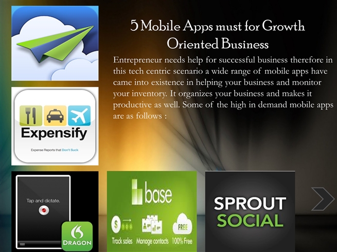 5 Mobile Apps must for Growth Oriented Business.pptx