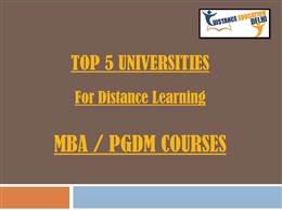 Top 5 Universities for Distance learning MBA.pptx PowerPoint ...
