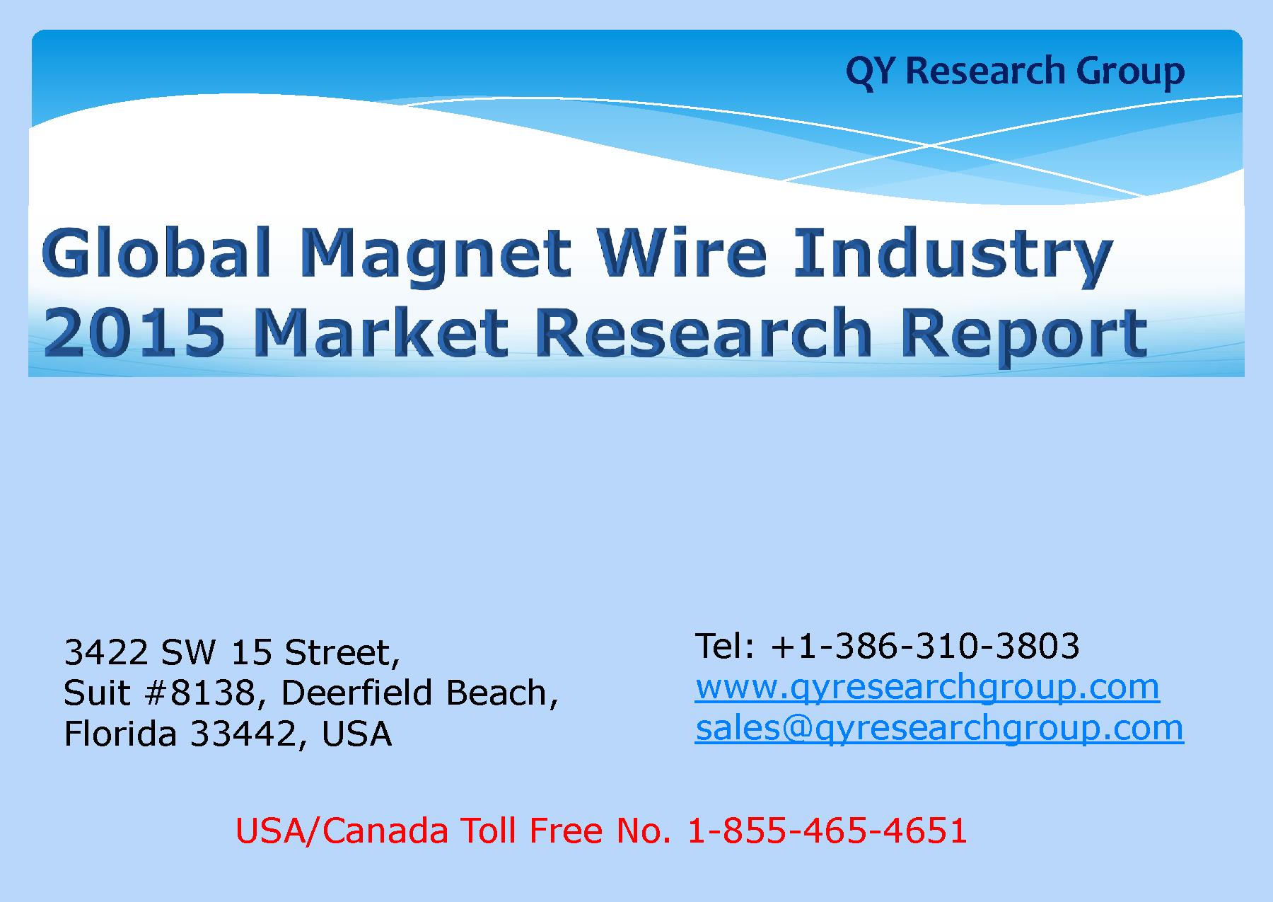 Global Wire Industry 2015 Market Research Report.pdf PowerPoint