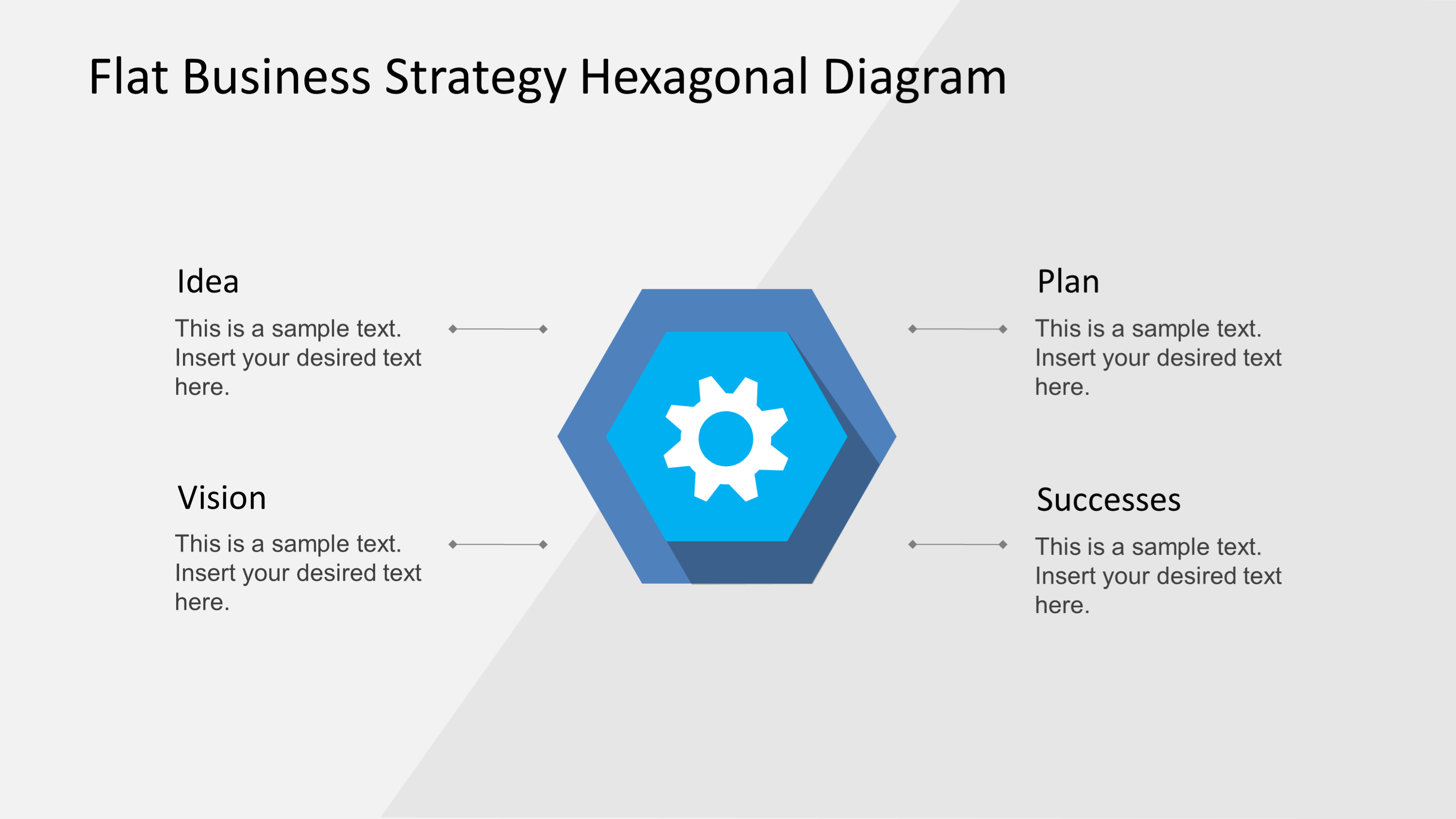 SlideModel.com - Flat Business Strategy Hexagonal PowerPoint Diagram ...