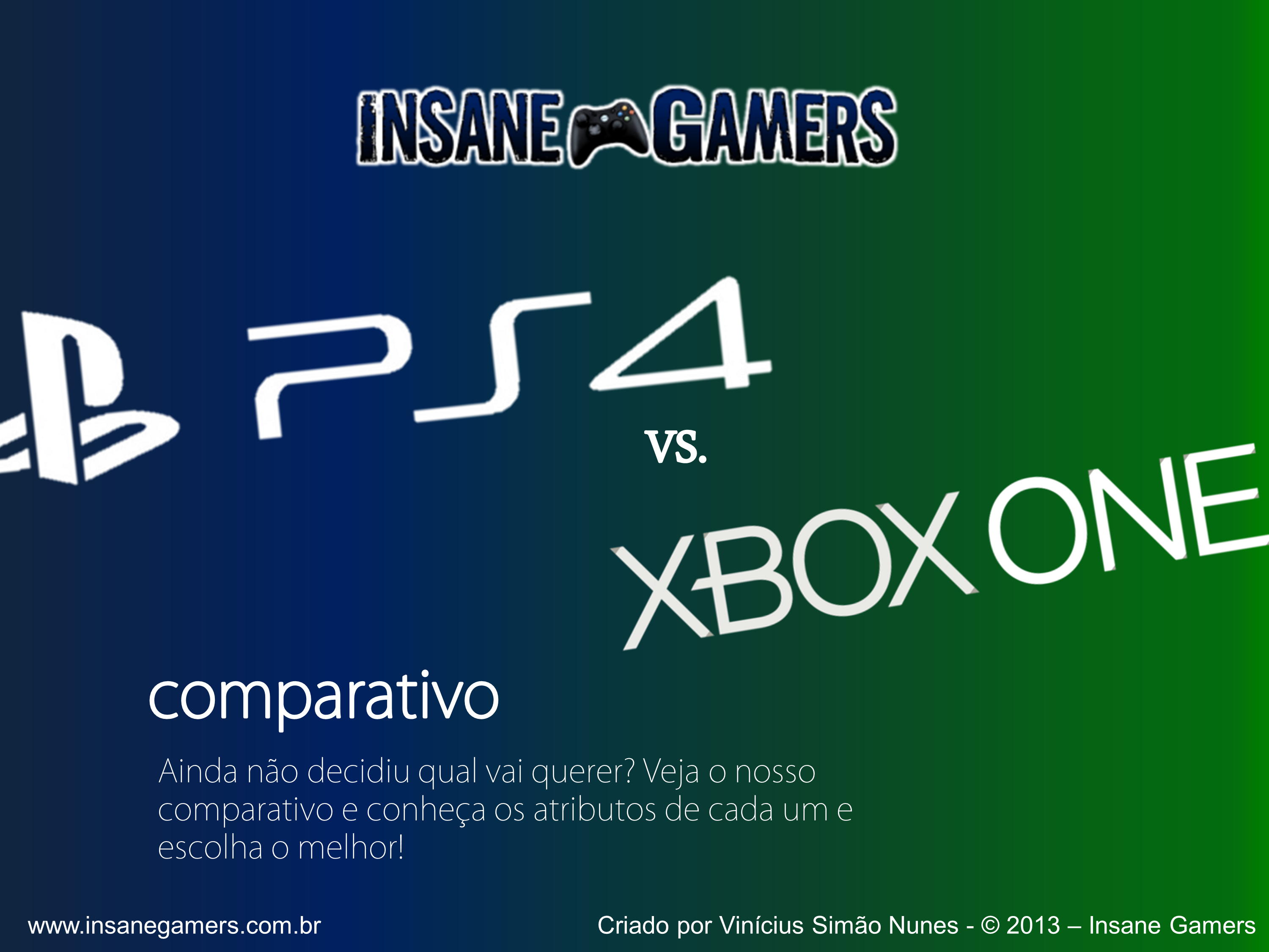 Infográfico   Comparativo Xbox One vs. PlayStation4