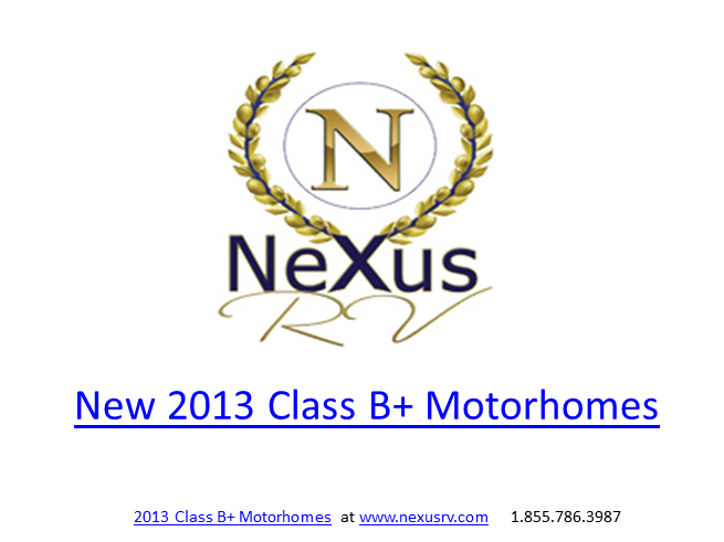 New 2013 Class B+ Motorhomes.pptx