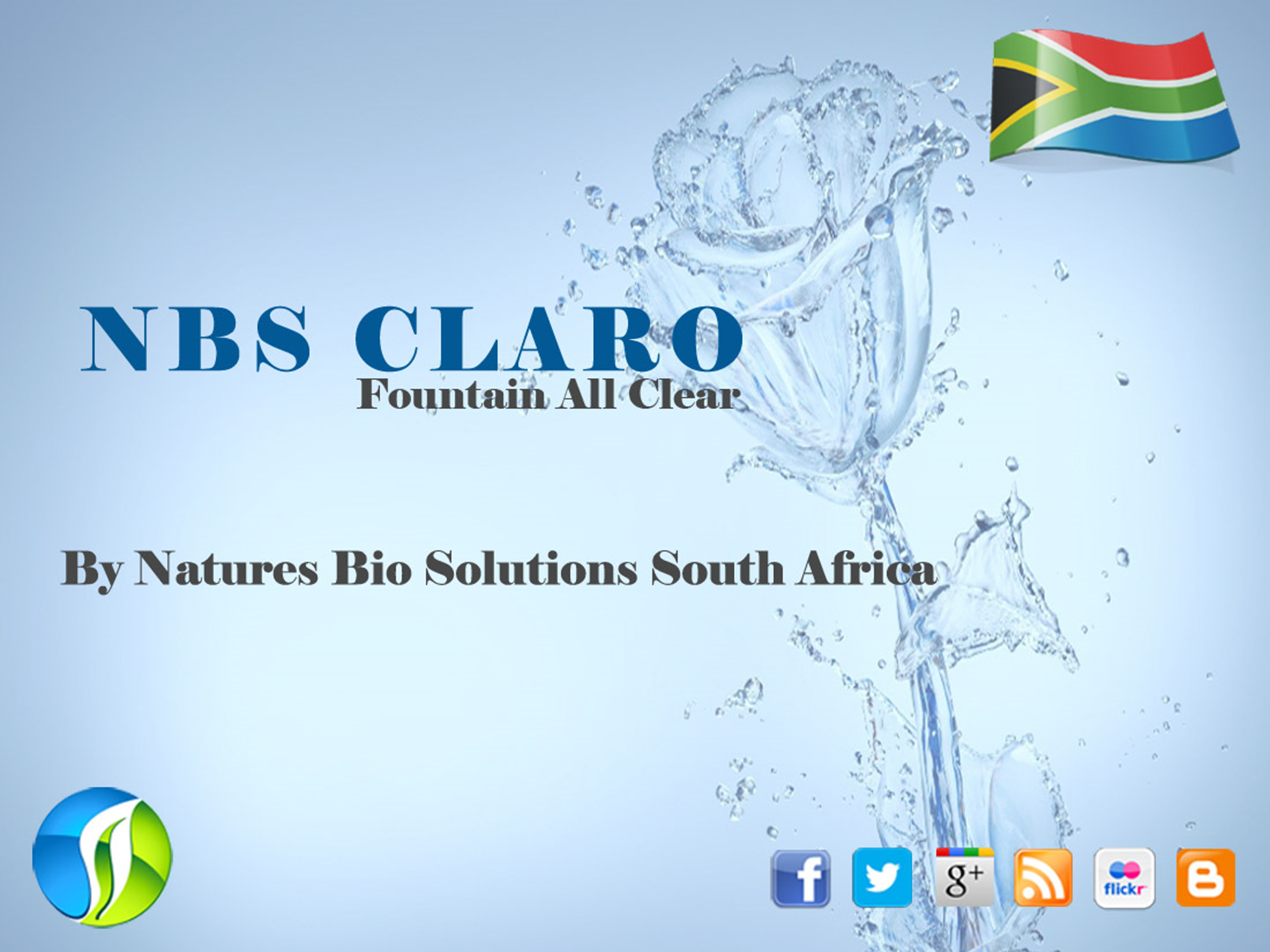 Use NBS CLARO for Algae Free Fountain PowerPoint Presentation PPT