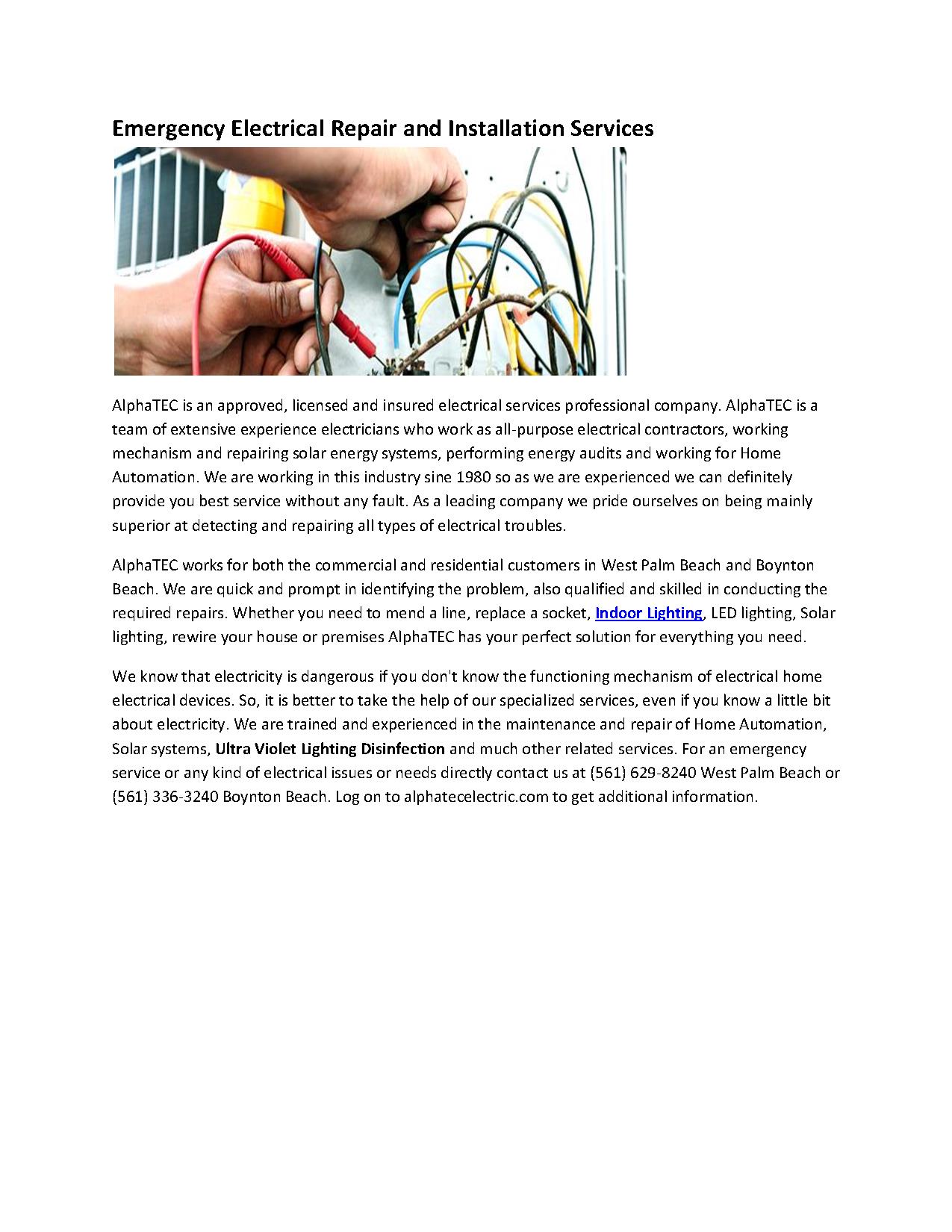 AlphaTec Electric PowerPoint Presentation PPT