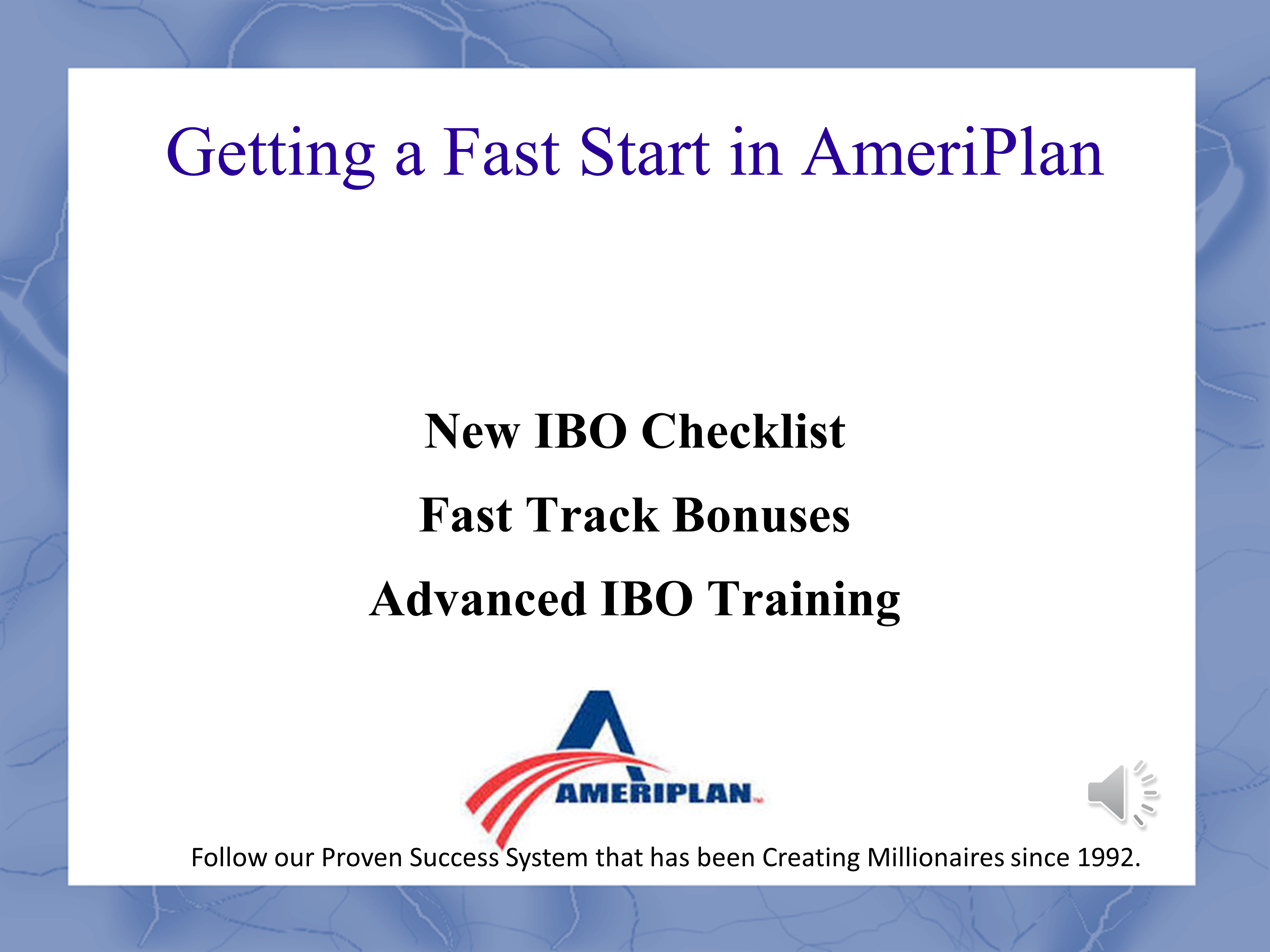 AmeriPlan New IBO Training Webinar