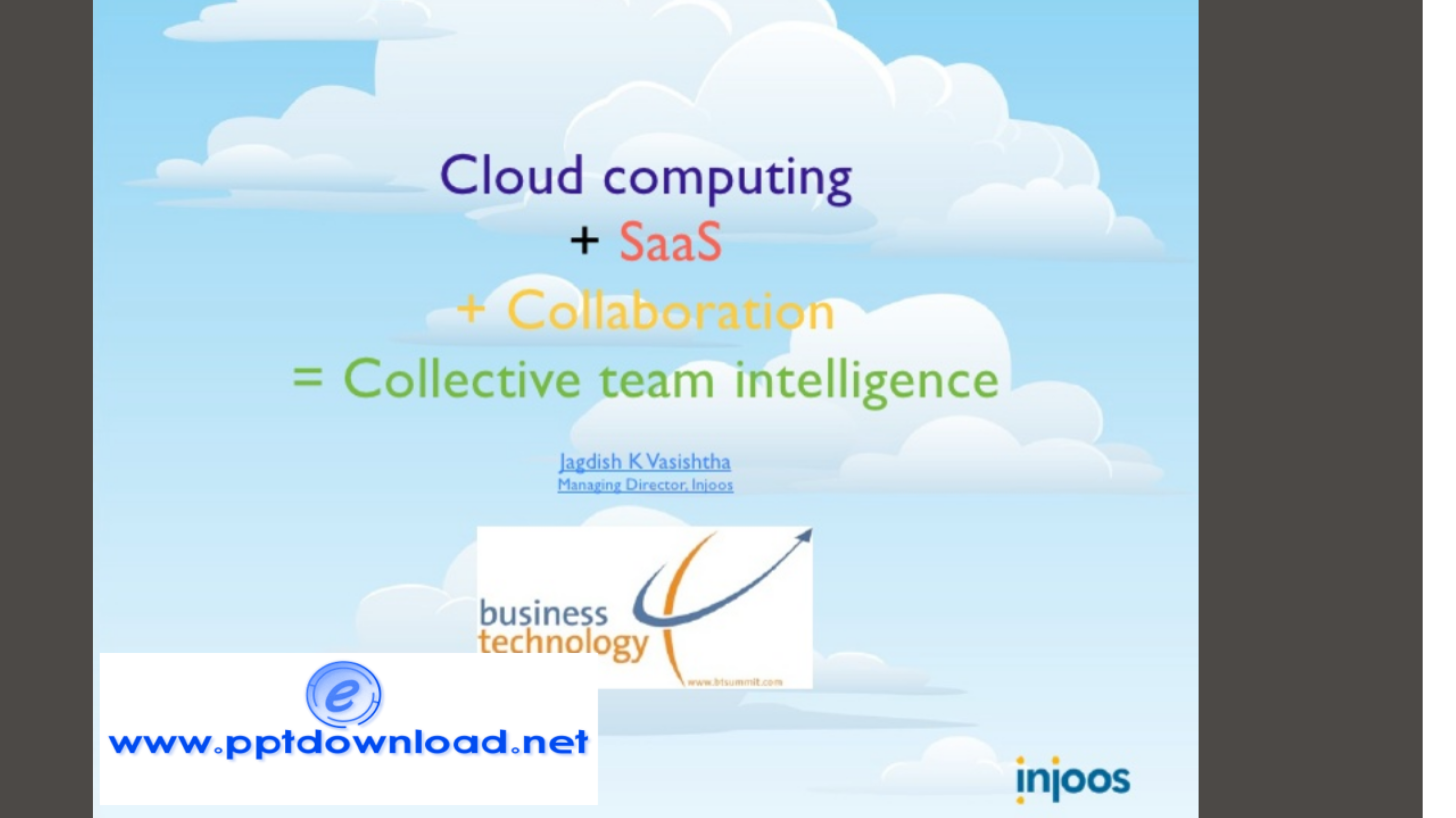 Cloud Computing + SAAS + Collaboration = Collective Team Intelligence.pptx