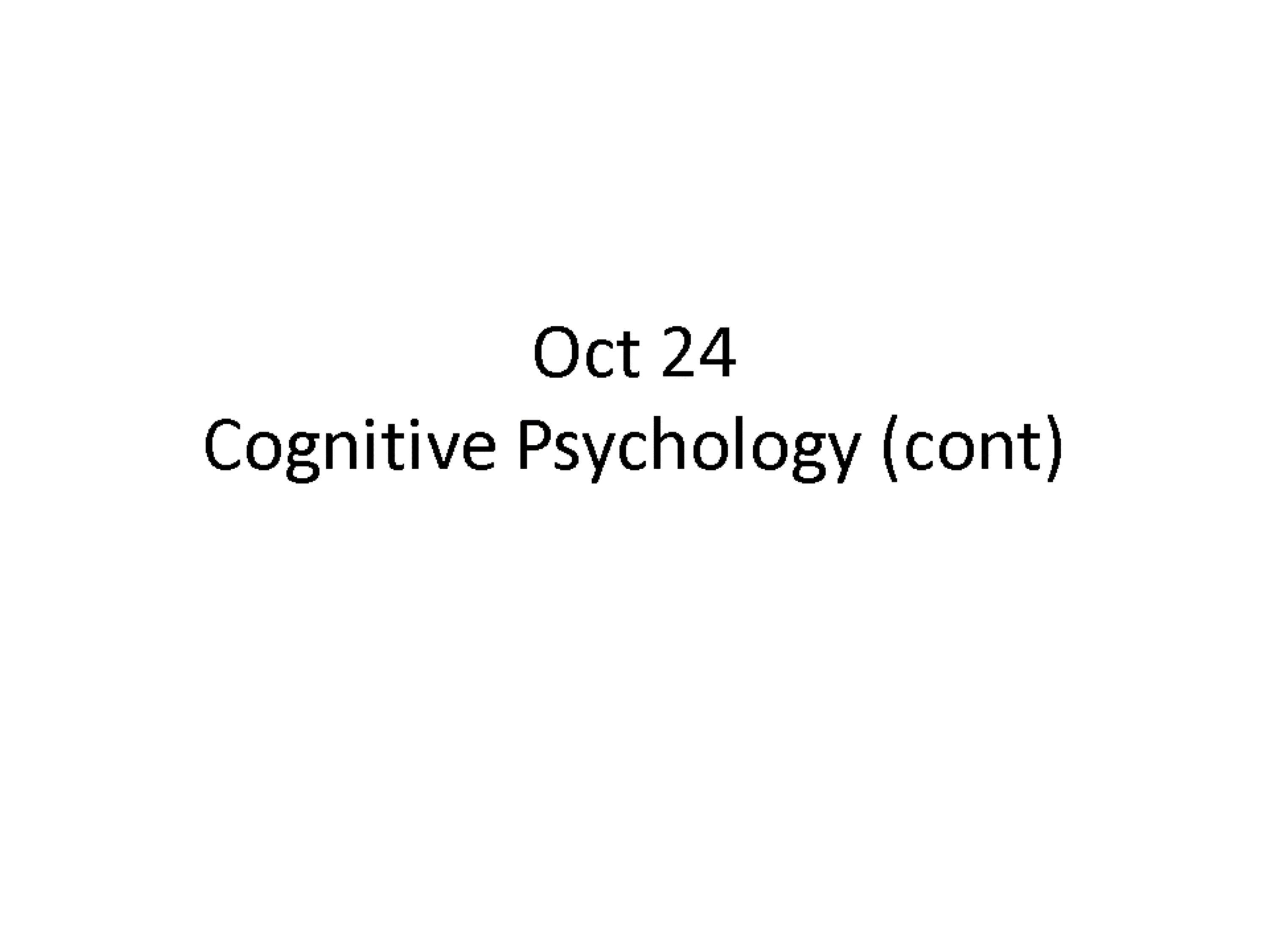 Oct 24th Psych