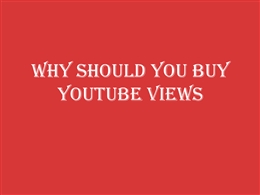 Why Should You Buy YouTube Views PowerPoint Presentation PPT