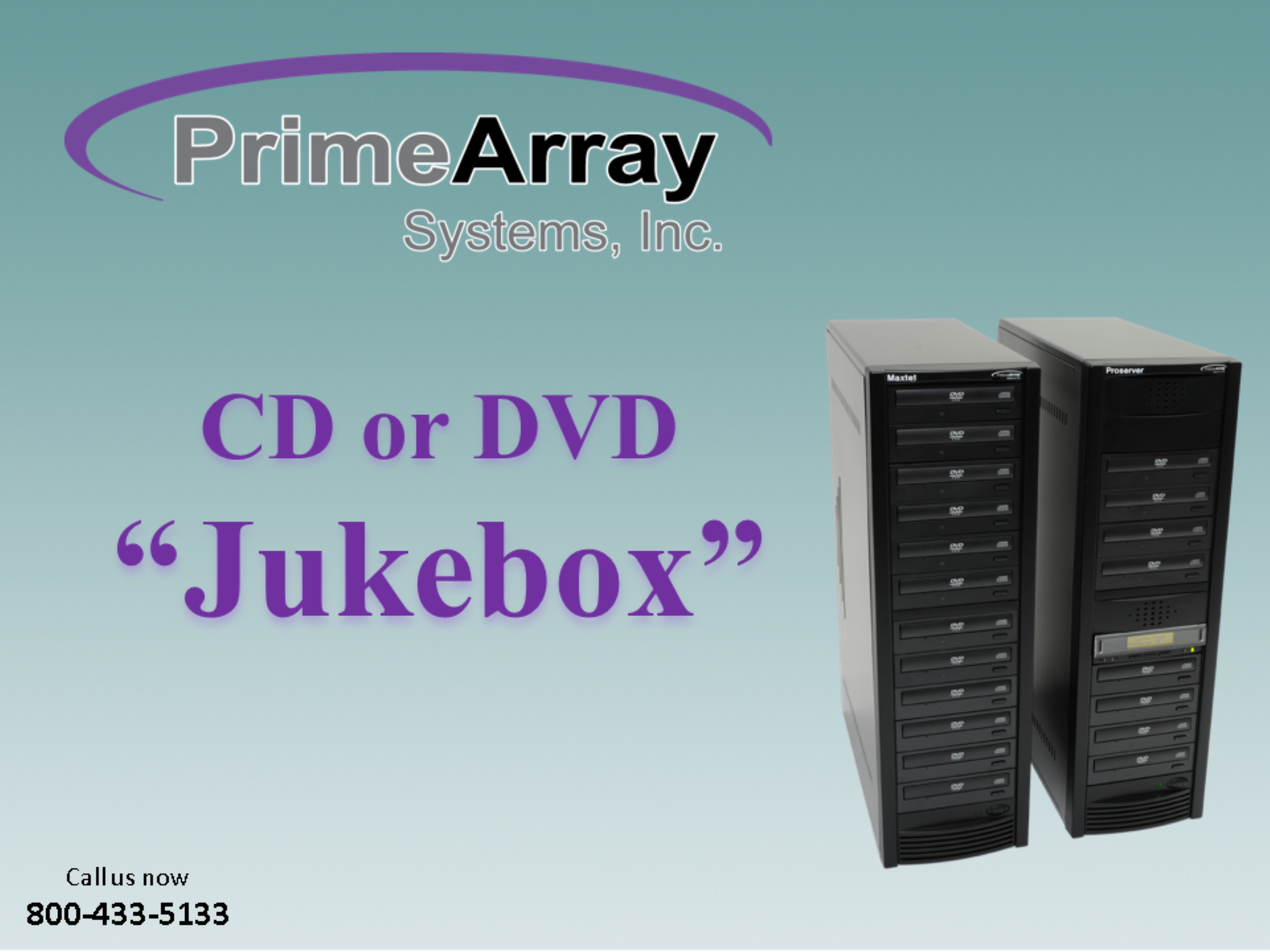 PrimeArray CD or DVD Jukebox PowerPoint Presentation PPT
