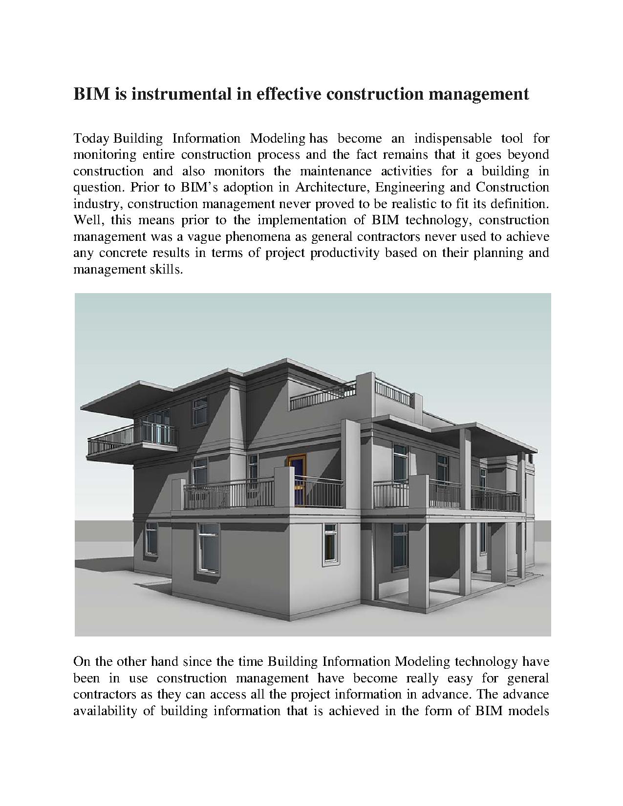 BIM is instrumental in effective construction management PowerPoint ...