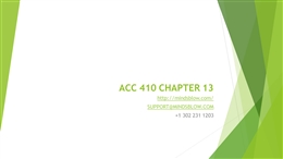 ACC 410 CHAPTER 13.pptx PowerPoint Presentation PPT
