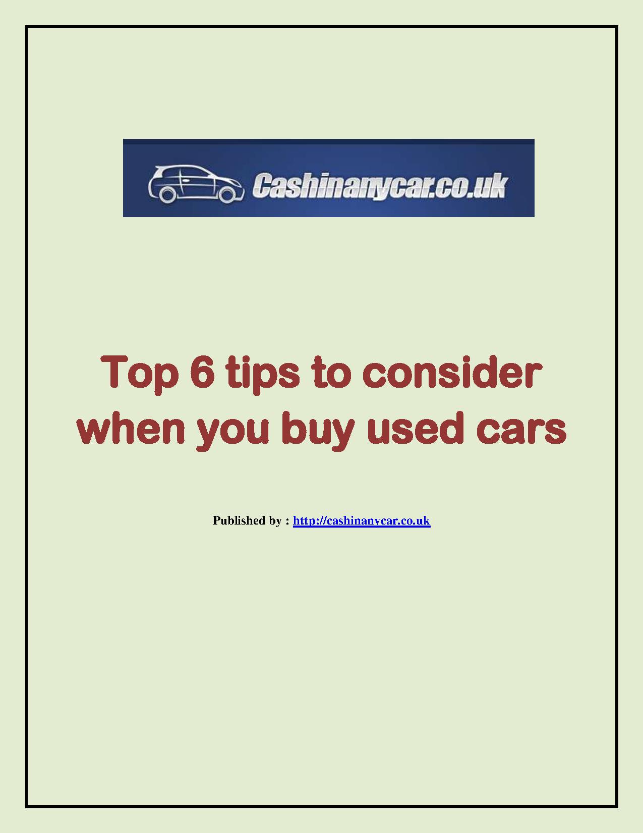 Top 6 tips to consider when you buy used cars.pdf