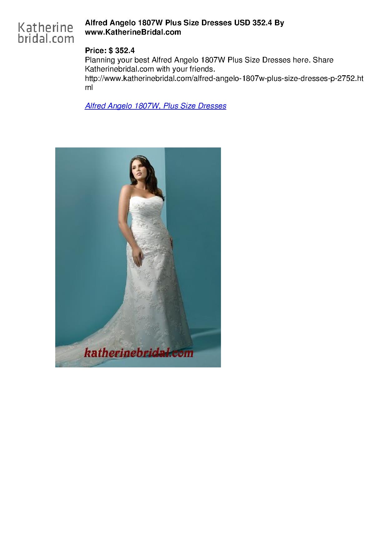 Alfred Angelo 1807W Plus Size Dresses USD 352.4 By www.KatherineBridal.com.pdf