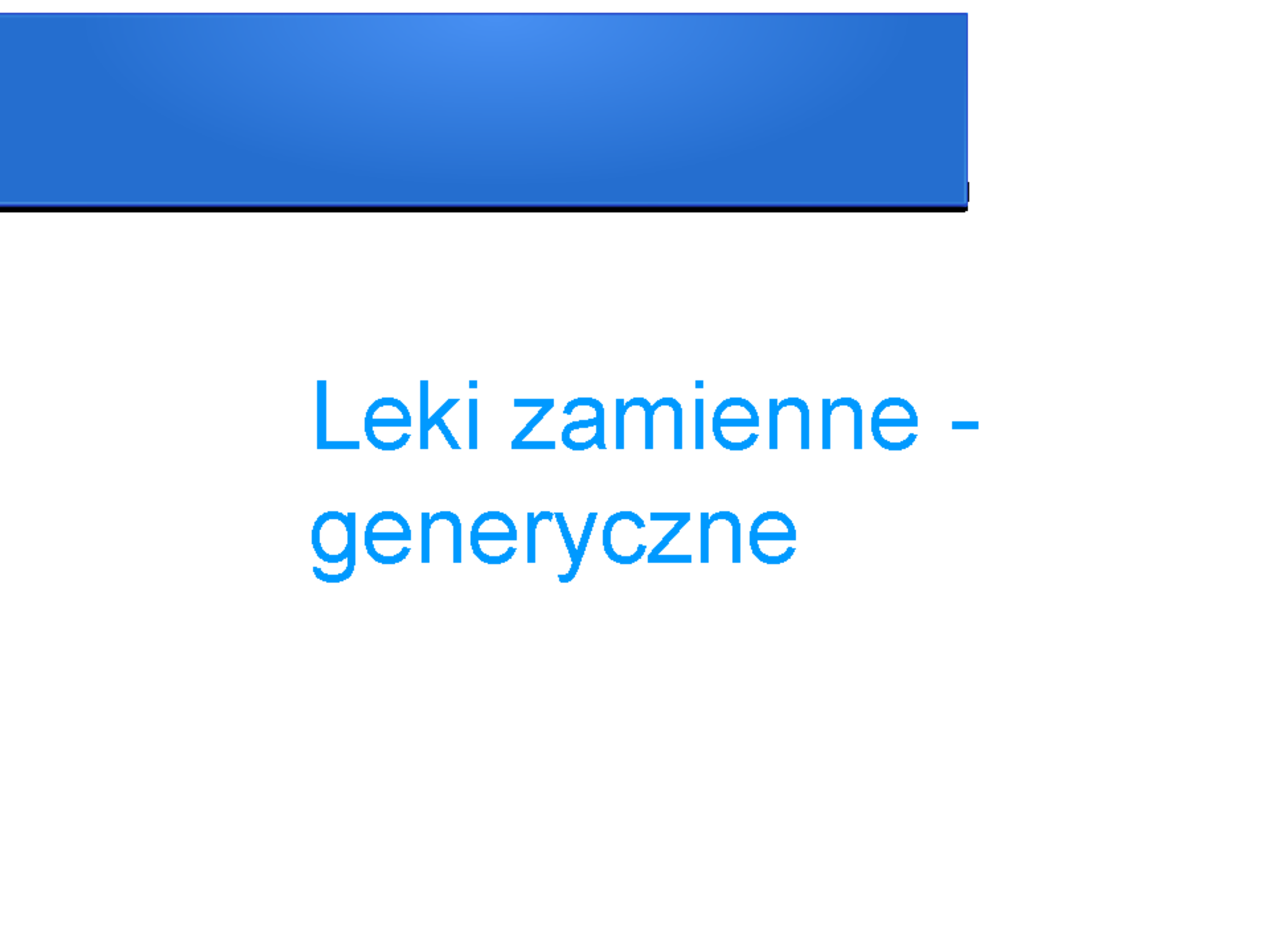 Zamienniki Leków